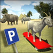 Goat Parking : Animals SkateBoard Driving