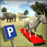 آیکون‌ Goat Parking : Animals SkateBoard Driving