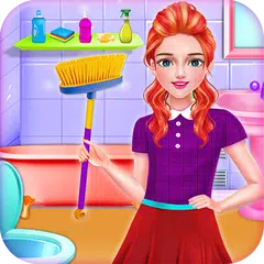 School Girls New Year Home Cle APK download