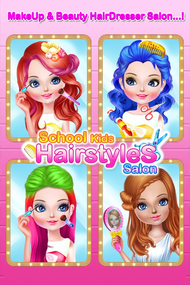 School Kids Hair Styles Makeup Artist Girls Salon For Android Apk Download