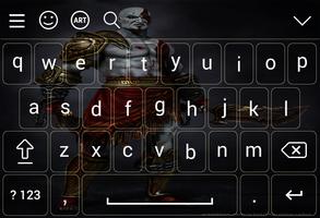 Keyboard for Kratos of God Of War plakat