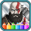 coloring Kratos God of Warriors fans
