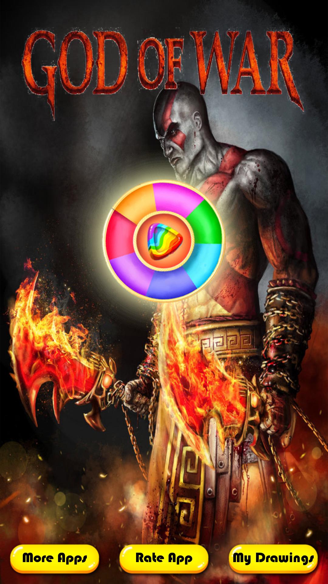 God Of Warriors Coloring Kratos Fans For Android Apk Download - roblox kleurplaat wishlist buddy