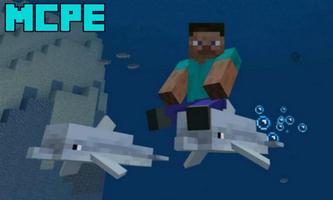 Dolphin Riding Mod for Minecraft PE poster