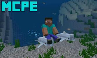 Dolphin Riding Mod for Minecraft PE capture d'écran 2