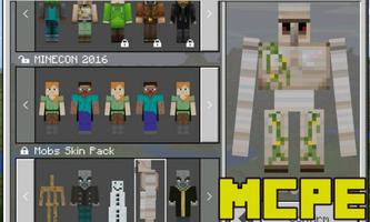Mobs Skin Pack for Minecraft PE Affiche