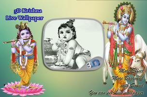3D Krishna Live Wallpaper الملصق
