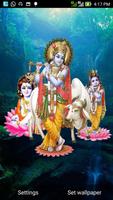 3D Krishna Live Wallpaper captura de pantalla 1