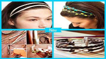 Easy DIY Braided Leather Headband 海報