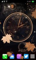 Autumn Clock Wallpaper Affiche