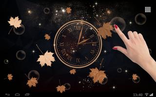 Autumn Clock Wallpaper capture d'écran 2