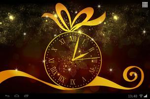 Gold Clock Live Wallpaper ảnh chụp màn hình 2