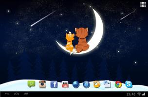 Winter Kitten Magic  Live Wallpaper capture d'écran 3