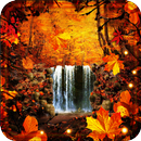 Herbst Wasserfall Lebe Tapete APK