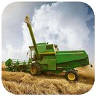 Modern agricultural machinery tractor puzzle simgesi