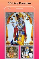 Live 3D Krishna Blessings -Share 3D Krishna Avatar Affiche