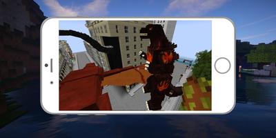 Godzilla-Monster 2k18 Mod for Minecraft PE Affiche