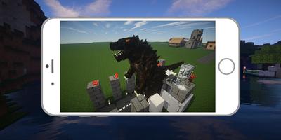 Godzilla-Monster 2k18 Mod for Minecraft PE ảnh chụp màn hình 1
