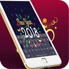 New Year Keyboard 2018 icône