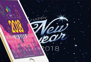 New Year Keyboard 2018 постер