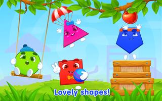 پوستر Learning shapes: toddler games