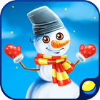 Winter game: Your own snowman! icône