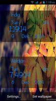 Autumn Digital Clock poster