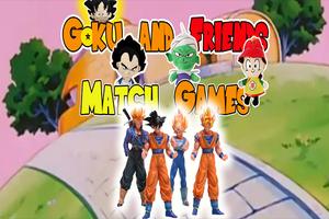 Goku and Friends Match3 Game Affiche