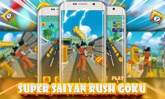 Subway Goku Dragon Rush Affiche