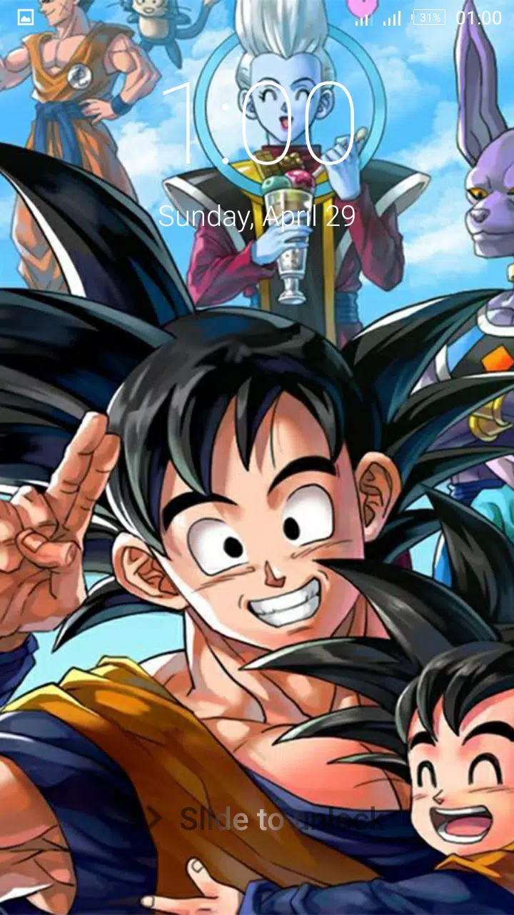 Gokuu Super sayajins lock screen APK for Android Download