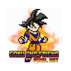 Goku And Friends pixel art coloring by number иконка