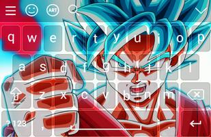 Goku Super Saiyan DBZ Keyboard Affiche