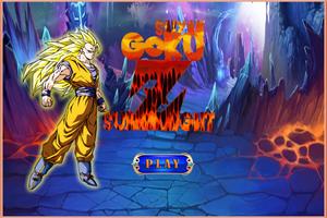 Super Saiyan Goku Fighting Plakat