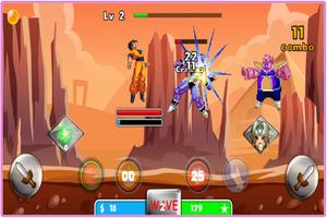 Super Saiyan Goku Fighting captura de pantalla 2