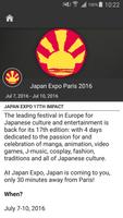 برنامه‌نما Japan Expo عکس از صفحه