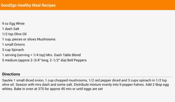 Good2go Healthy Meal Recipes capture d'écran 2