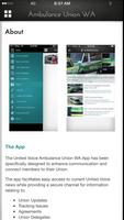 Ambulance Union WA app poster