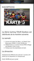 Série karting TOUR Québec Ekran Görüntüsü 1