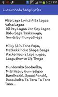 Luckunnodu Song Lyrics Tml ภาพหน้าจอ 2