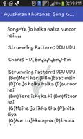 Guitar Chords Songs Ayushman Khurana capture d'écran 3