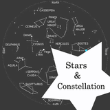 星座取景明星夜空中的行星和星系地图定位跟踪器搜索 图标