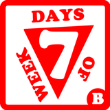 7 days week month year learn icône