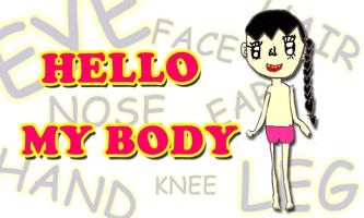 پوستر learning parts of human body