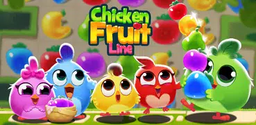 Chicken Fruit Splash - Line Match 3