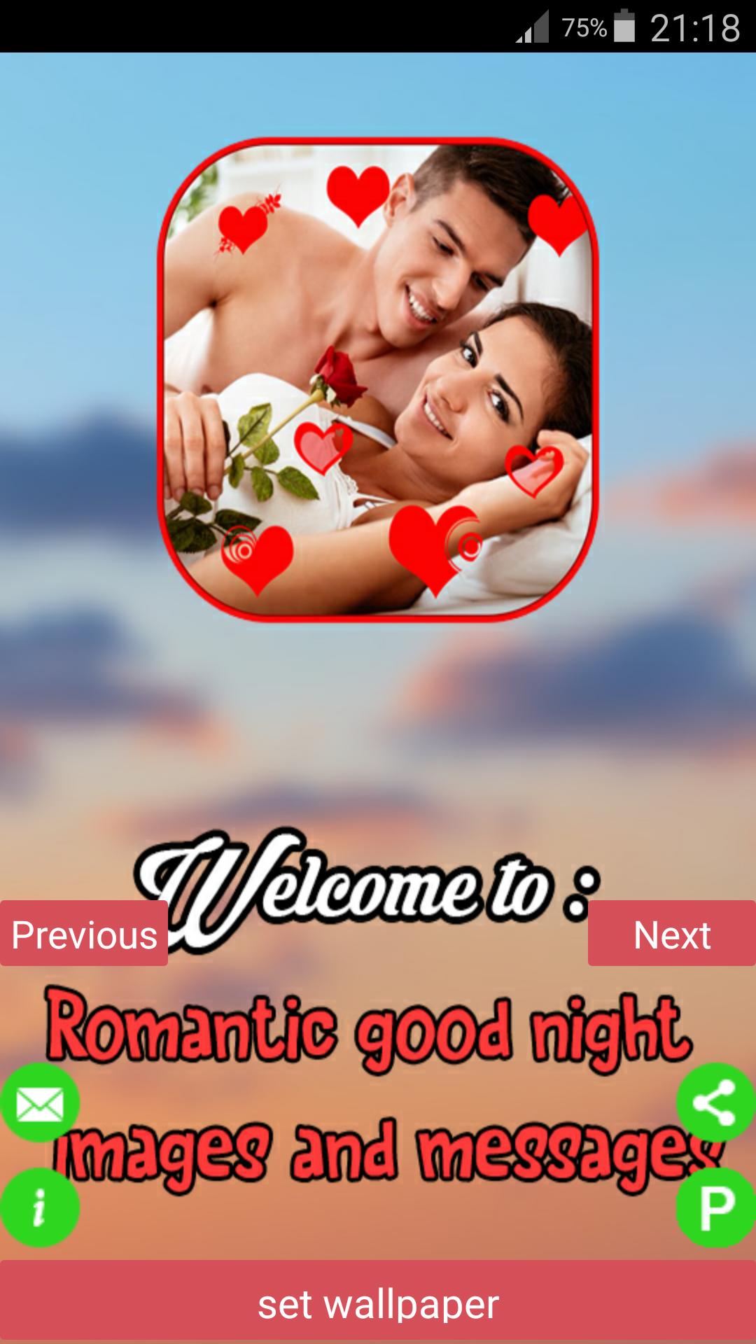 Romantic Couples Good Night HD Images Messages For Android APK