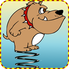 spring dog jump icon