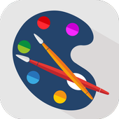 Coloring book for kids icon