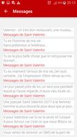 Top SMS de Saint Valentin capture d'écran 1