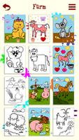 Enfant animaux coloriage capture d'écran 2