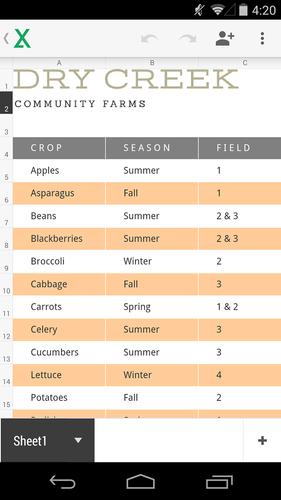 Google Sheets APK Download - Free Productivity APP for ...
